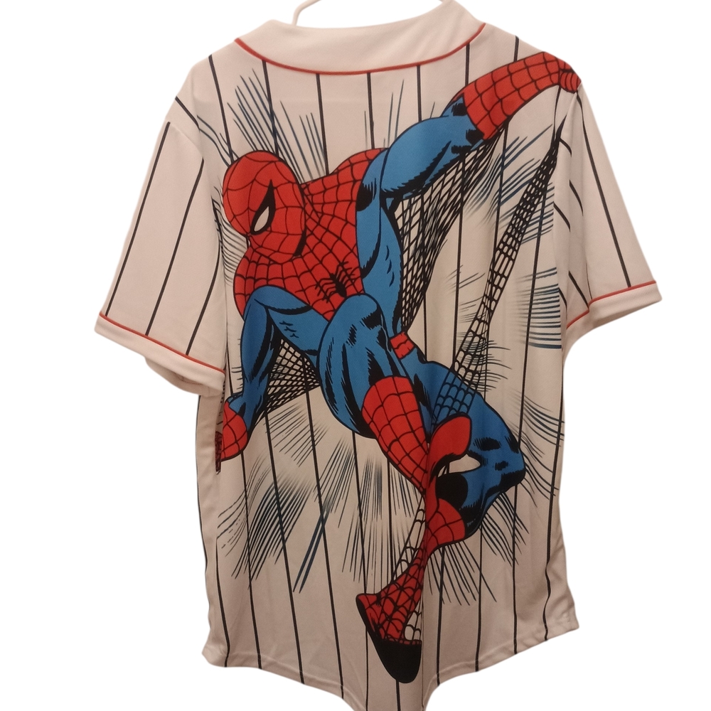 Marvel Spider-Man Graphic Baseball Shirt Women Large